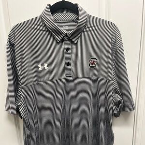 Under Armour University of South Carolina Gamecocks Striped Polo - XL
